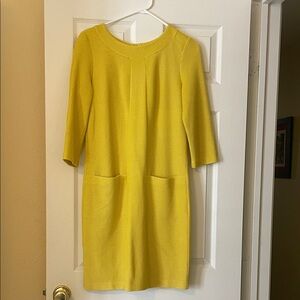 Boden Vibrant Yellow Long Sleeve Dress